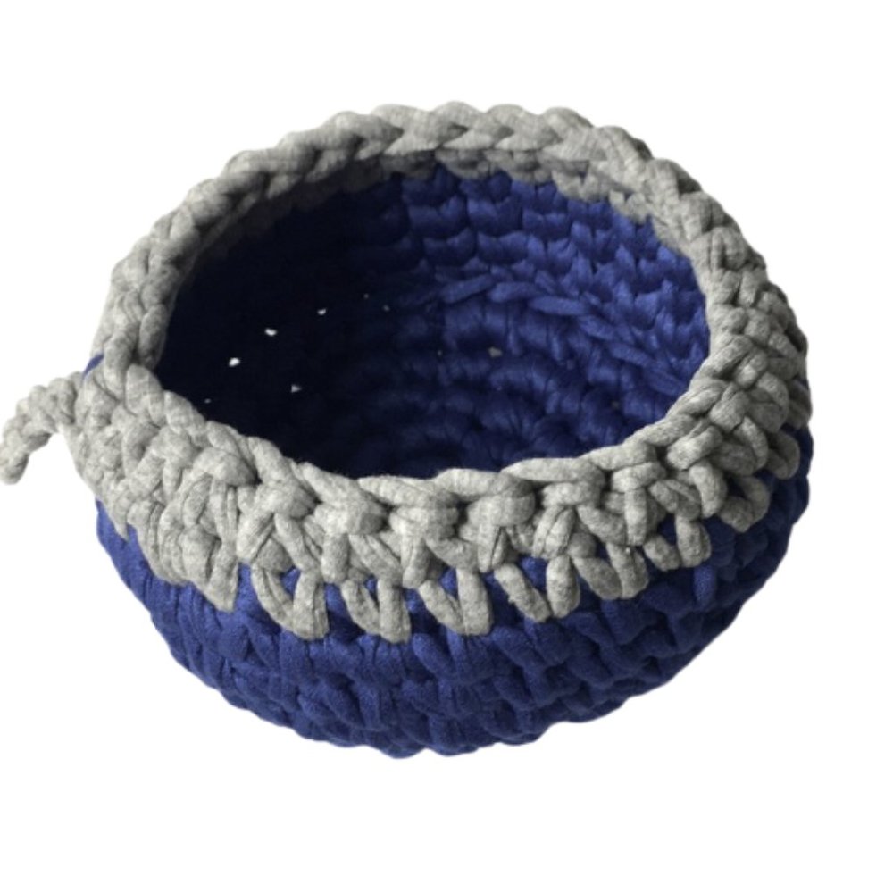 Small Crochet Basket, Home Decor